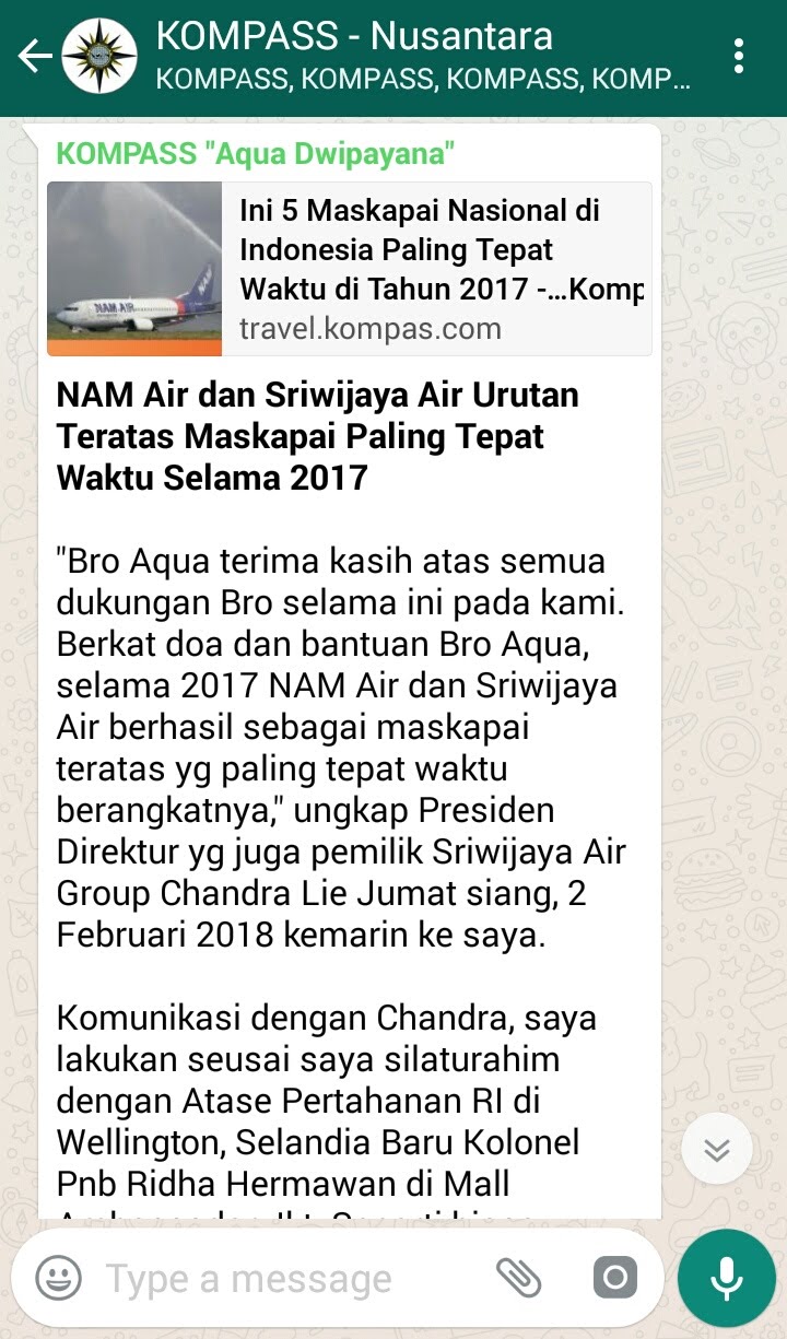 Penyampaian Aqua Dwipayana Pakar SILATURAHIM Indonesia