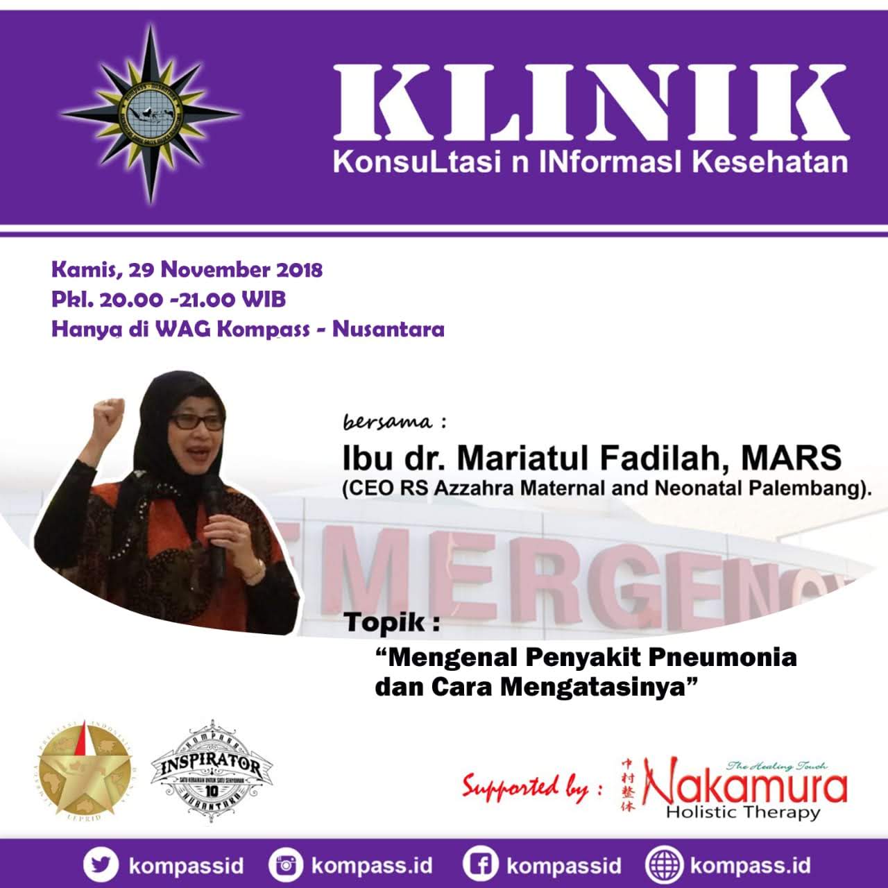 Program KLINIK KOMPASS Nusantara 29 November 2018