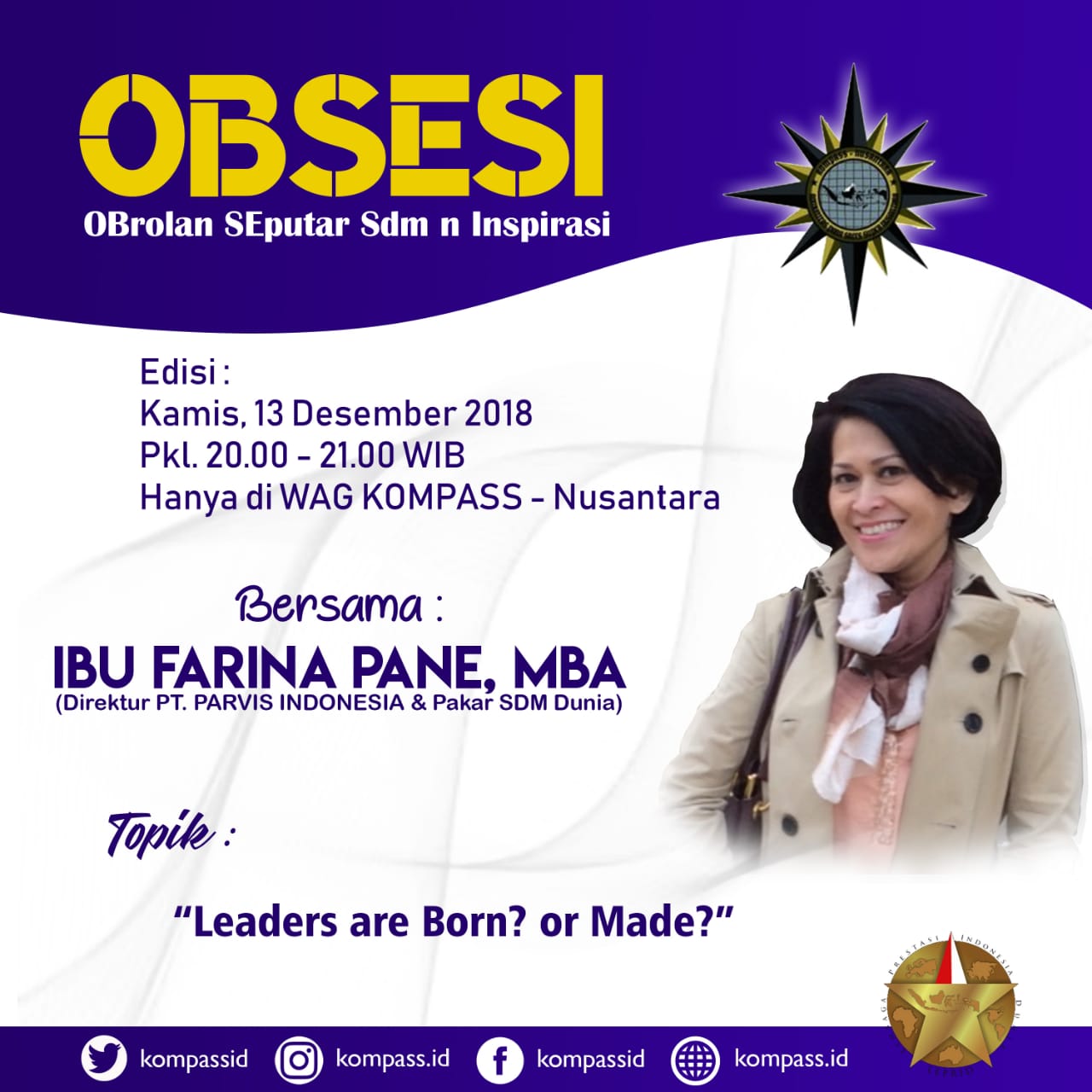 Program OBSESI KOMPASS Nusantara 13 Desember 2018